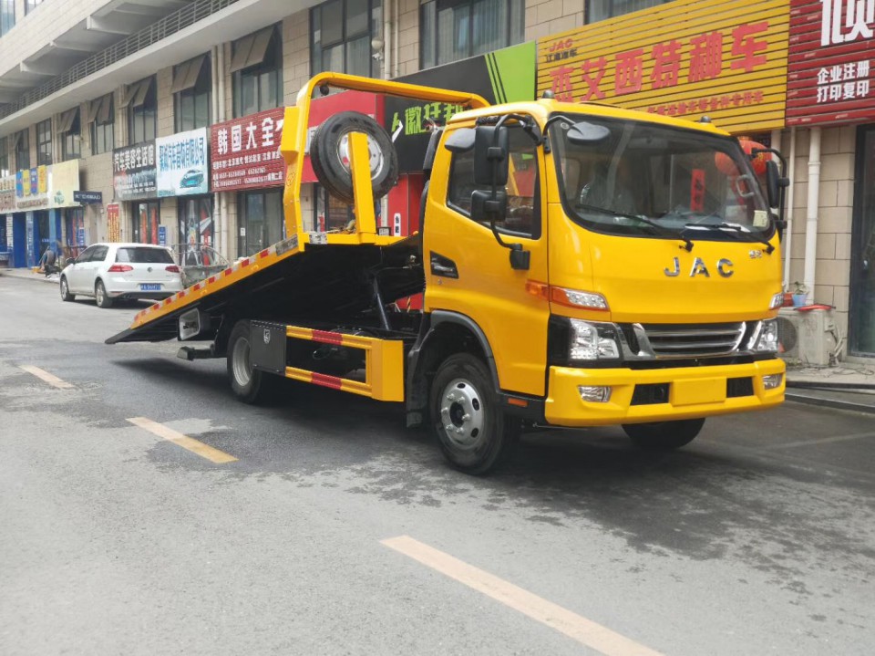 湖北程力江淮骏铃蓝牌一拖二道路清障车救援车 (28)